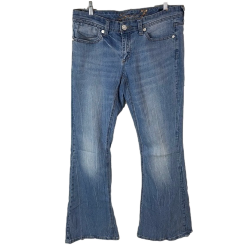 Seven7 Flare Light wash jean size 10